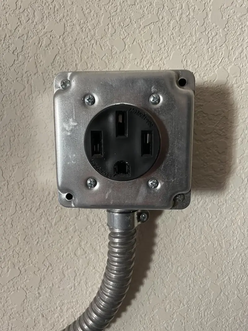 NEMA 14-50 outlet installed for Smart Home Electrical in Elmendorf
